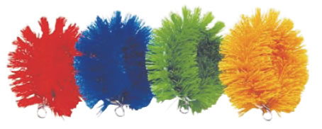 ニューカラータワシ 小(10個入) 緑 【清掃道具 掃除道具】【たわし】【ブラシ】【汚れ落とし】【業務用..