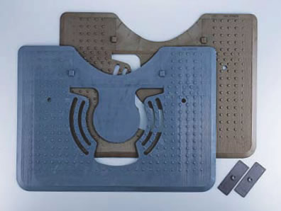 ダートルマット 固定マットエクセルタイプ ブラック 【抗菌】【トイレ用品】【トイレマット】【業務用..