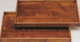 茶木目脇取盆 (小)尺9寸【お盆】【和風盆】【脇取盆】【トレイ】【配膳盆】【運び盆】【1-109-13】