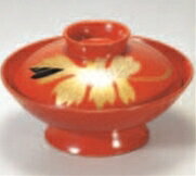 御殿型煮物椀 一枚菊内朱・手描蒔絵【椀物】【煮物椀】【椀盛り】【菜盛り椀】【雑煮椀】【多用椀】【..