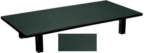 メラミン グリーン(折足)　（150×60×32.5）【代引き不可】【座卓】【テーブル】【机】【料亭に】【旅館に】【1-921-19】