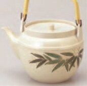 ジャンボ志野2色笹 (3.5L)【急須】【お茶】【茶器】【茶道具】【旅館用品】【客室用品】【1-828-13】