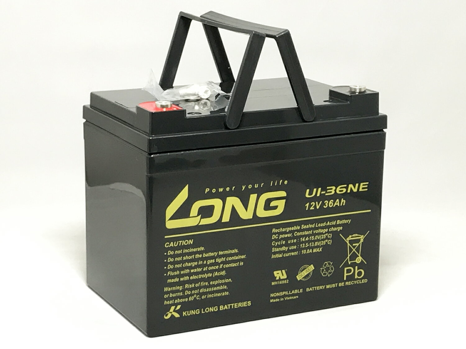 12V36Ah シールドバッテリー U1-36NE 送料無料 LONG 耐久性1.5倍 期待寿命3〜 ...