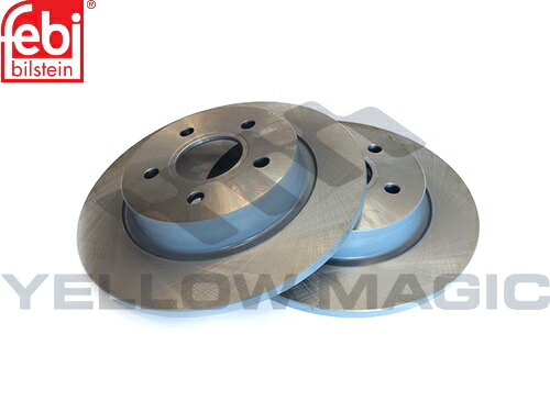 【Febi bilstein】 リアコーテッドブレーキディスクセット [VOLVO,ボルボ,C30 / 31499632,30769113,30666802,24620]