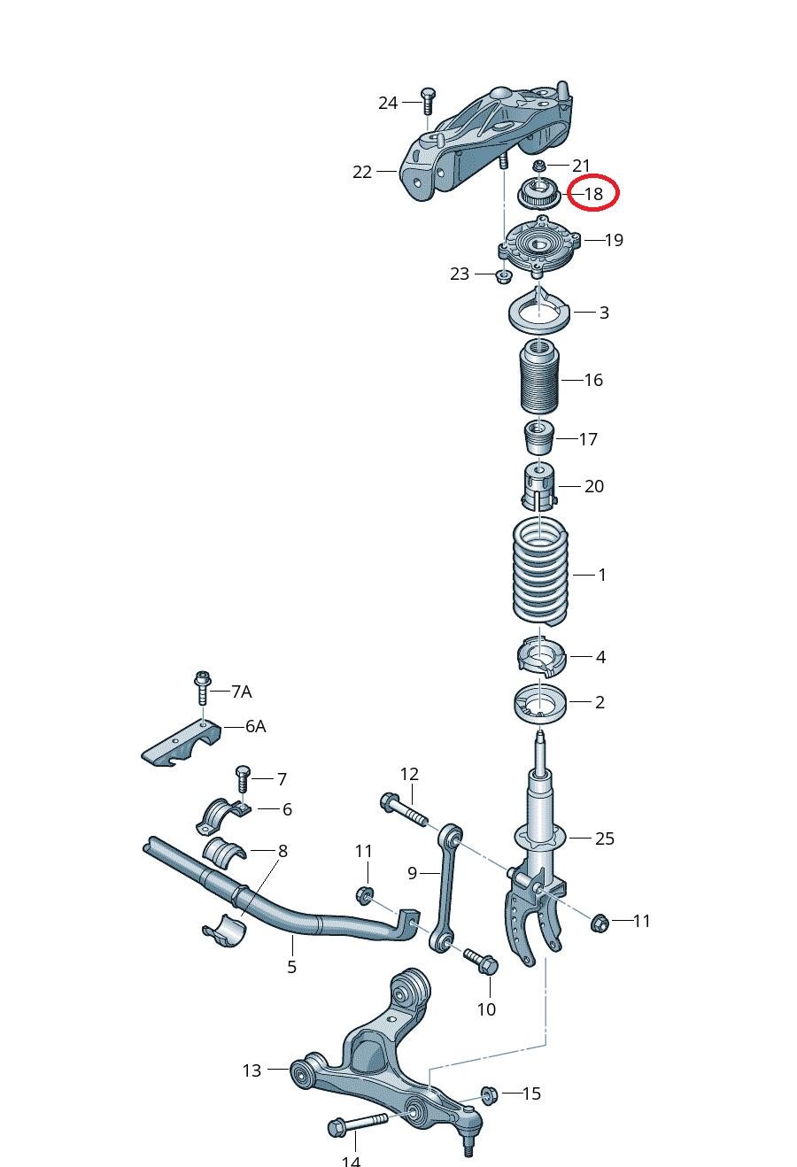 ��Febi bilstein�� �ե���ȥ��ȥ�åȥ��åѡ��ޥ���� [VW,TOUAREG,�ȥ����쥰,7L0412327A,7L0412327,37604]