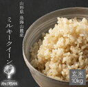 米 ミルキークイーン 玄米 10kg 送料無料 ちょっと贅沢 特別栽培米 山形県産 令和5年産 美味しいお米 氷河米 山形 庄内 農家直送 健康 腸活