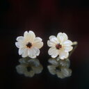 【P5倍14日23:59まで】桜 ピアス さくら ピアス サクラ ピアス ピンクシェル&ガーネットフラワーピアス ガーネット ピアス 桜ピアス さくらピアス サ...