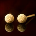 【クーポン配布中】K18イエローゴールドフラッシュボールピアス 4mm ピアス フラッシュボール ピアス スターダスト ピアス 18k 18金 ピアス k18 ...