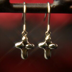 【P5倍29日23:59まで】Pt900プラチナクロスフックピアス ピアス クロス フック ジプシー 十字架 プラチナ PT900 pt900 ファーストピアス ニッケルフリー