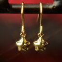 【クーポン配布中】K18イエローゴールドスターフックピアス【小】【4mm】 ピアス スター 星 イエローゴールド 18金 K18 k18 フック ピアス ジプシー ピアス ファーストピアス ニッケルフリー
