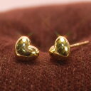 【クーポン配布中】K18イエローゴールドハートピアス 5mm K18 ピアス 18k ピアス 18金 ハート ピアス セカンドピアス レディース