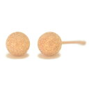 【クーポン配布中】K10PGピンクゴールドフラッシュボールピアス 5mm K10 ピアス 10k ピアス 10金 フラッシュボール ピアス スターダスト ピアス...