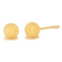 【クーポン配布中】K10イエローゴールドフラッシュボールピアス 4mm K10 ピアス 10k ピアス 10金 フラッシュボール ピアス スターダスト ピアス ...