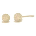 【クーポン配布中】K10WGホワイトゴールドフラッシュボールピアス 4mm K10 ピアス 10k ピアス 10金 フラッシュボール ピアス スターダスト ピア...