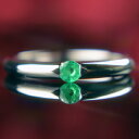 エメラルド リング 天然石 5月誕生石 ピンキーリング