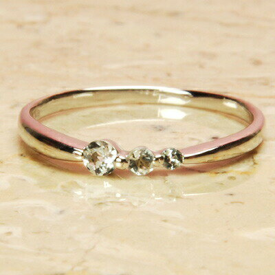 【クーポン配布中】天然アクアマリンスリーストーンリング『シューティングスター アクアマリンリング アクアマリン リング スリーストーンリング 3月誕生石 ピンキ...