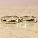 【クーポン配布中】【送料無料】高品質K18WGホワイトゴールドペアリング【マリッジリング】【結婚指輪】