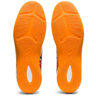 【アシックス】 TOQUE 7 フットサル シューズ インドア ホワイト×ピュアゴールド 25.5m xa-1113a024100255