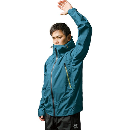 【送料無料】【Makku】マック アークライトレインスーツ ブルー LLサイズ レインウェア 雨具 作業服 作業着 ワークユニフォーム レインコート 上下セット カッパ 通勤 通学 アウトドア ウェア キャンプ フェス 軽量 防水 as300