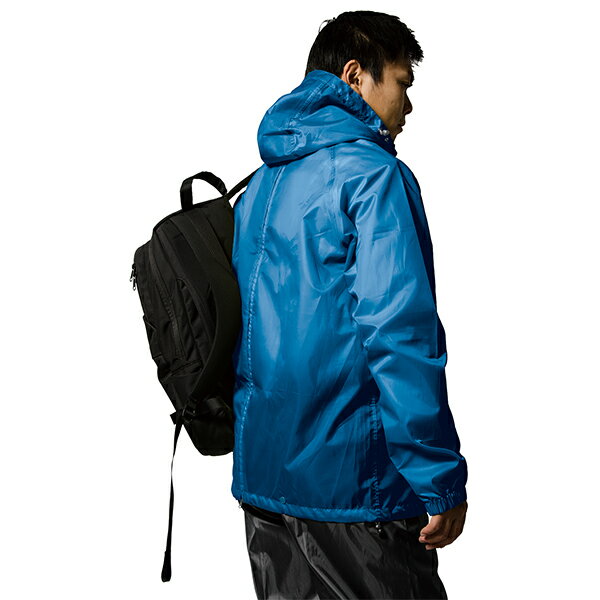 【送料無料】【Makku】マック アジャストマックライトバッグイン スカイブルー Mサイズ レインウェア 雨具 作業服 作業着 ワークユニフォーム レインコート 上下セット カッパ 通勤 通学 アウトドア ウェア キャンプ フェス 軽量 防水 as7600