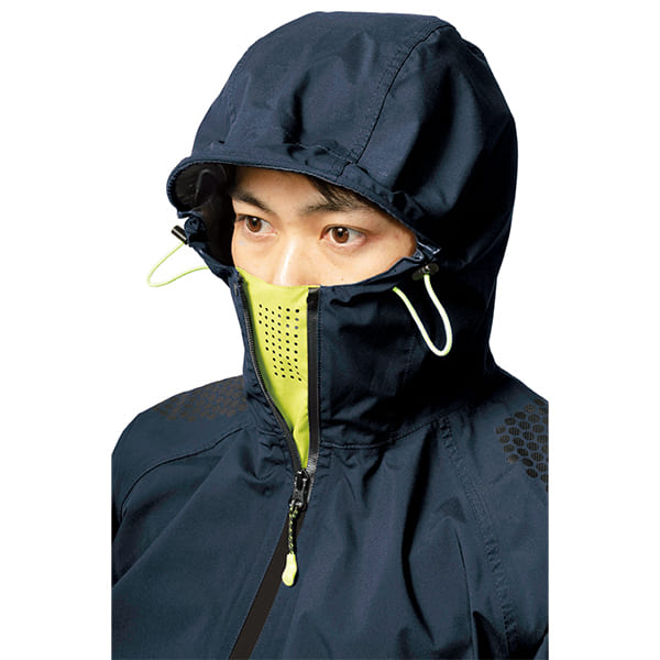 【Makku】マック ライトビズレインジャケット ネイビー ELサイズ レインウェア 雨具 作業服 作業着 ワークユニフォーム レインコート カッパ 通勤 通学 アウトドア ウェア キャンプ フェス 軽量 防水 as920