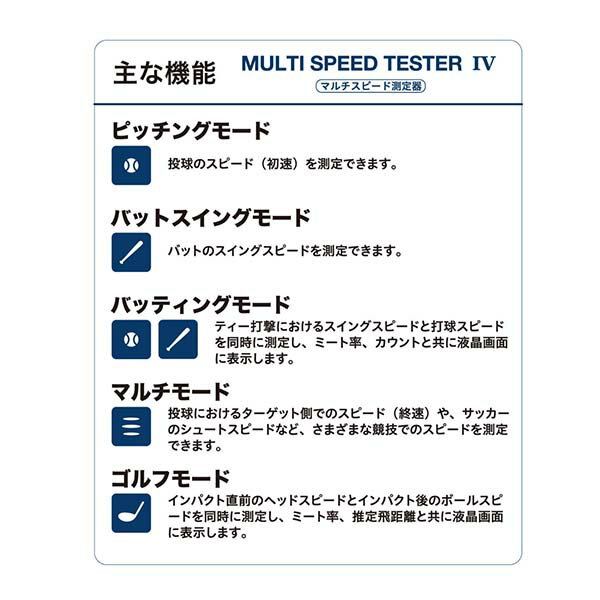 【送料無料】【エスエスケイ】SSK マルチスピードテスター4 球速 スイングスピード 打球スピード ミート率 飛距離 測定 シュートスピード スピード 測定 測定器 ゴルフ サッカー 野球 野球用品 mst400 2