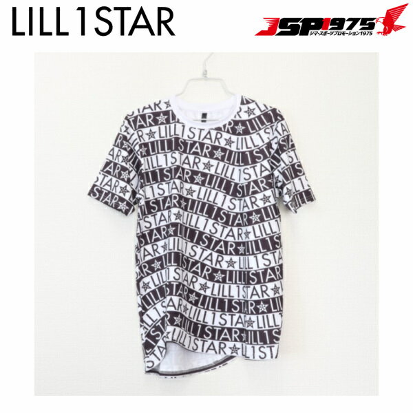 【送料無料】【リルワンスター】Lill one STAR トリックボーダーTシャツ ブラック/ホワイト Mサイズ トレーニングウェア 半袖 ウェア アパレル スポーツ ジム 野球 野球用品