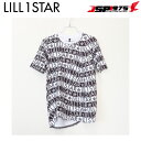 【送料無料】【リルワンスター】Lill one STAR トリックボーダーTシャツ ブラック/ホワイト Mサイズ トレーニングウェア 半袖 ウェア アパレル スポーツ ジム 野球 野球用品