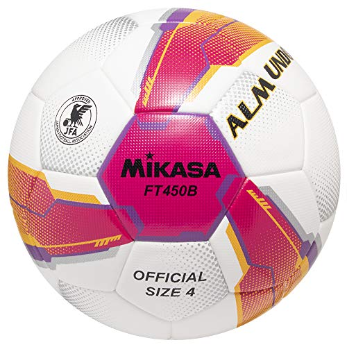 【ミカサ】 MIKASA サッカーボール 4号球 人工皮革 ALMUNDO ピンク バイオレット 小学生用 検定球 FT450B-PV安売り サッカー 用品 セール
