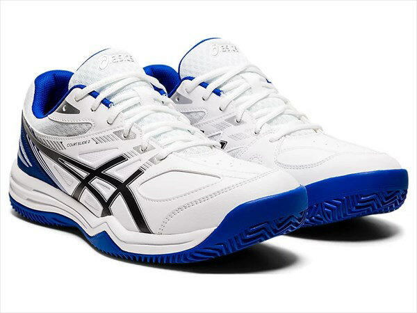 【アシックス ASICS】COURT SLIDE 2 CLAY/OC コートスライド 23.5cm 送料無料 オムニ・クレーコート用 白 ホワイト 青 ブルー 靴 シューズ テニス 運動 スポーツ 学校 部活 体育 4550329611938のサムネイル