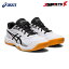 アシックス ASICS ジュニア バレーボール シューズ UPCOURT 5 GS 1074a039 ホワイト×ブラック 21.0cm 2..