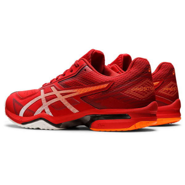 【アシックス】 asics メンズ レディース テニスシューズ プレステージライト 4 PRESTIGELYTE 4 OC クラシックレッド ショッキングオレンジ 1043A013 600 26.0 2022春夏モデル テニス 軟式 部活 新入部 入学 送料無料