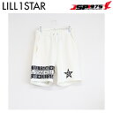 【送料無料】【リルワンスター】Lill one STAR ボーダーロゴハーフパンツ ホワイト Mサイズ トレーニングパンツ ウェア パンツ スウェット ジム トレーニング スポーツ ジム アパレル 野球 野球用品