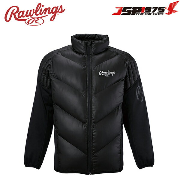 【送料無料】ローリングス Rawlings コンビネーションアウタージャケット ブラック Oサイズ 防寒 ジャケット アウター ウェア 上着 トレーニングウェア トレーニング ブラックレーベル BLACK L…