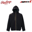 【送料無料】ローリングス Rawlings フーデッド フリースジャケット ブラック 黒 Oサイズ 防寒 保温 フリース ジャケット アウター ウェア フード ...