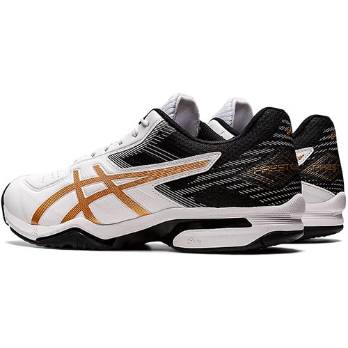 【アシックス】 asics メンズ レディース テニスシューズ プレステージライト 4 PRESTIGELYTE 4 OC ホワイト/ピュアゴールド 1043A013 100 26.5 2022春夏モデル テニス 部活 新入部 入学 送料無料