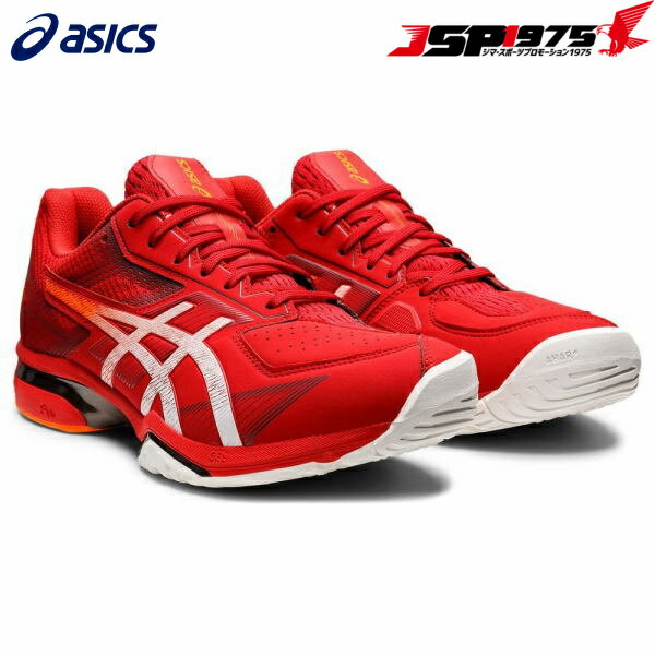 【アシックス】 asics メンズ レディース テニスシューズ プレステージライト 4 PRESTIGELYTE 4 OC クラシックレッド ショッキングオレンジ 1043A013 600 26.0 2022春夏モデル テニス 軟式 部活 新入部 入学 送料無料