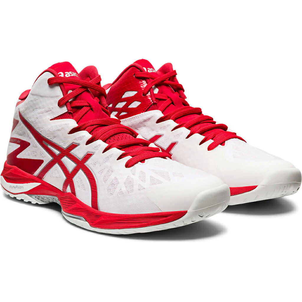 【送料無料】アシックス asics V-SWIFT FF MT 2 White/Classic Red 24.5cm バレーボール シューズ バレーボールシューズ ホワイト レッド 白 赤 1053a018