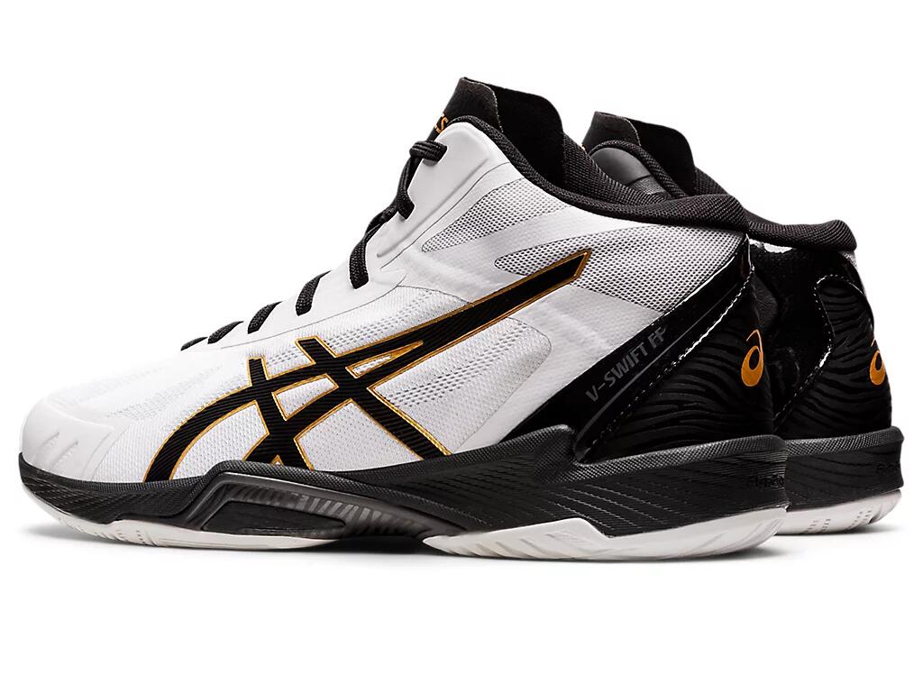 【送料無料】アシックス asics V-SWIFT FF MT 3 White/Black 26.5cm バレーボール シューズ バレーボールシューズ ホワイト ブラック 白 黒 1053a043