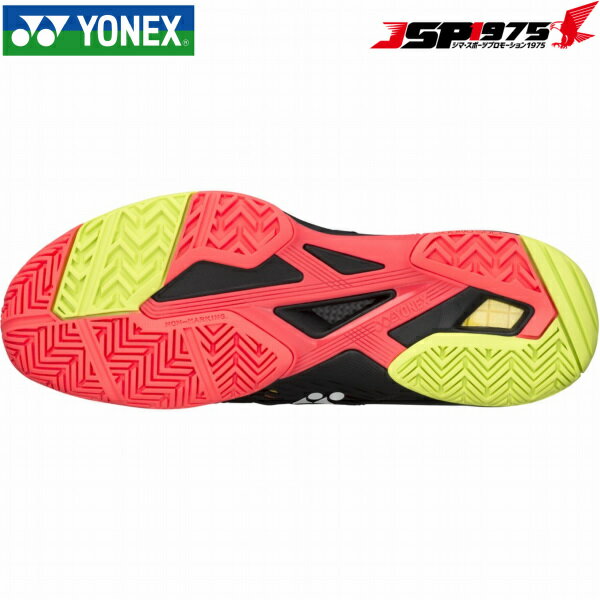 【送料無料】ヨネックス YONEX テニスシューズ メンズ パワークッション ソニケージ 2 メン AC SONICAGE 2 オールコート用 SHTS2MAC-400 ブラック/イエロー 24.0cm 部活 2021年春夏モデル