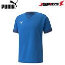 【PUMA】プーマ TEAMFINAL ゲームシャツ ブルー Sサイズ シャツ 半袖 メッシュ プラクティスシャツ 練習用 サッカー フットサル サッカー用品 フットサル用品 705387