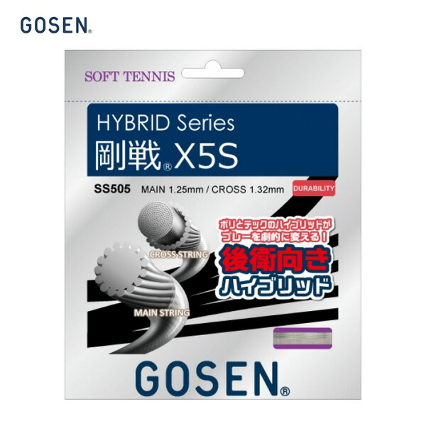 【GOSEN】ゴーセン 剛戦X5S ナチュラ