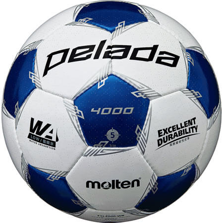 【モルテン】molten サッカーボール ペレーダ4000 ホワイト×メタリックブルー 5号球 検定球 一般・大学・高校・中学校用 F5L4000-WBネット注文 サッカー 用品 セール