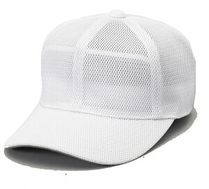 【エスエスケイ】SSK bc073j 角ツバ 6方型 オールメッシュ キャップ 帽子 ベースボール 少年 ジュニア ホワイト Jフリーサイズ 野球 野球用品