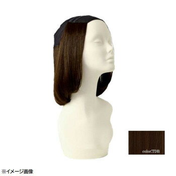 プリシラ アンダー帽子ウィッグ ワンカールボブ 耐熱 ダークブラウン BO-21-TDB