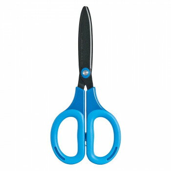 【同梱不可】 ナカバヤシ サクットカット ハサミ スタンダードフッ素コート ブルー NH-SF175B