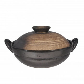 M8715 金彩8号手造り土鍋 萬古焼