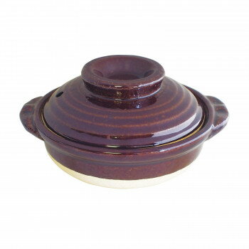 M0533 飴釉 5号鍋 萬古焼