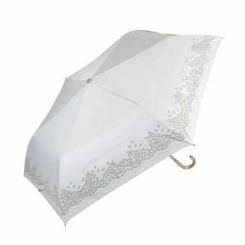 藤田屋 晴雨兼用折りたたみ傘 50cm 晴雨兼用丸手元 クローバー ホワイト SMM-2552(KT) 藤田屋 晴雨兼用折りたたみ傘 50cm 晴雨兼用丸手元 クローバー ホワイト SMM-2552(KT)