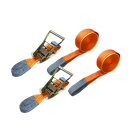 2本セット ラッシングベルト ワッカ 幅50mm 固定側1m 巻側7m rb-wk-1007-2p